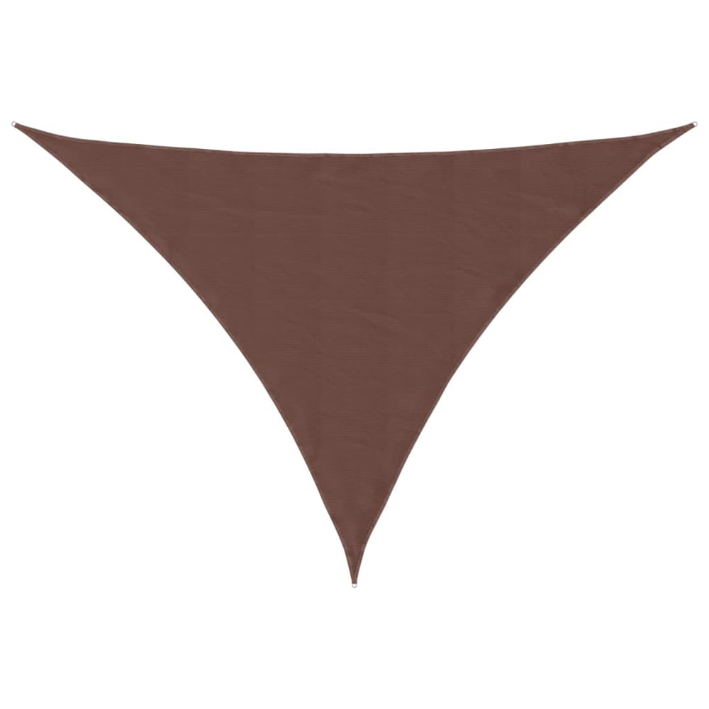 vidaXL Sun Shade Sail Oxford Fabric Triangular 4x4x5.8 m Brown