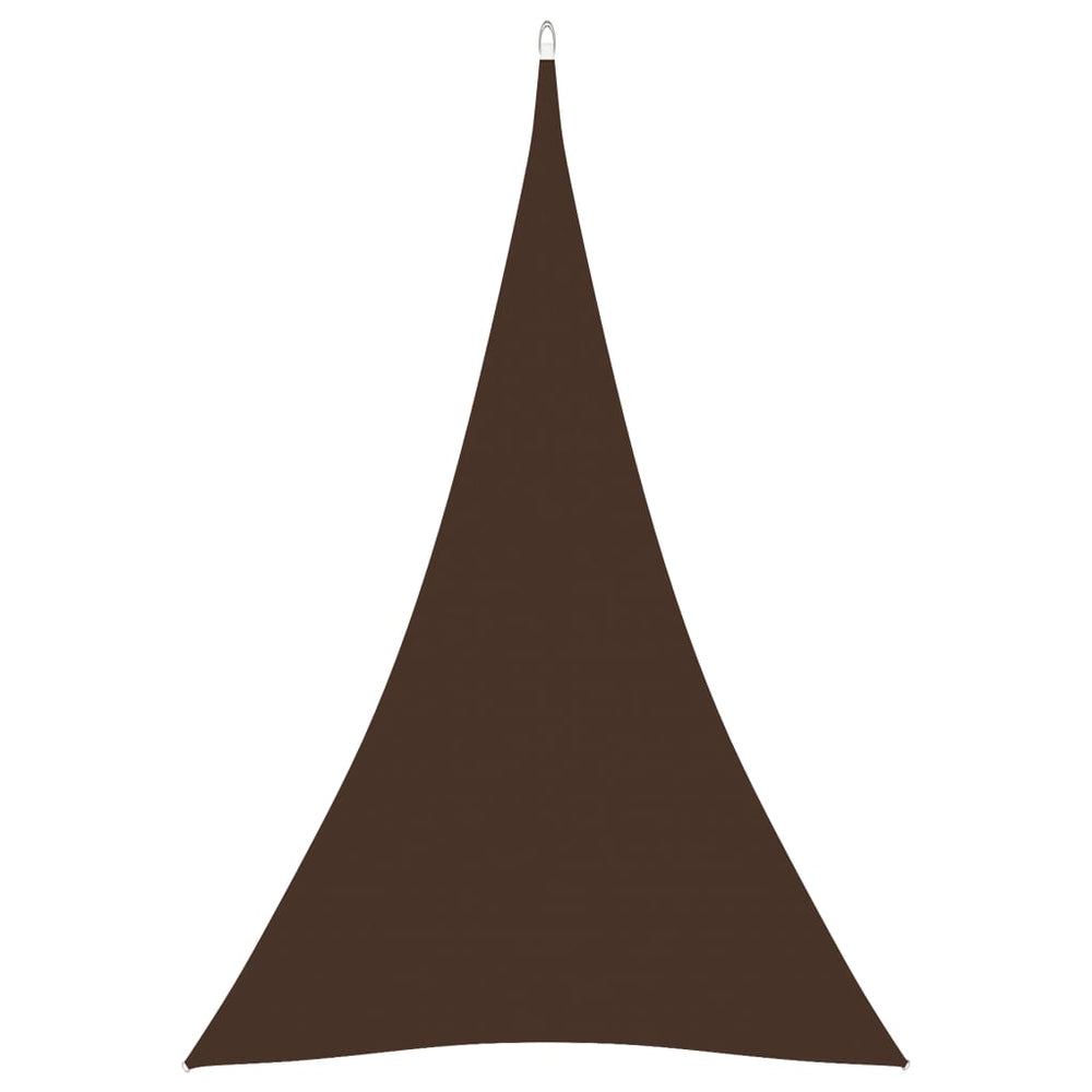 vidaXL Sun Shade Sail Oxford Fabric Triangular 4x5x5 m Brown