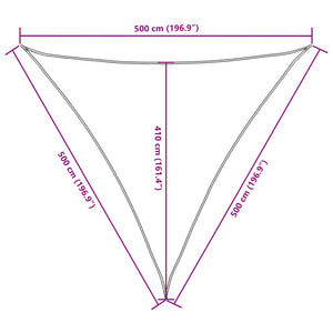 Sonnensegel Oxford-Gewebe Dreieckig 5x5x5 m Braun
