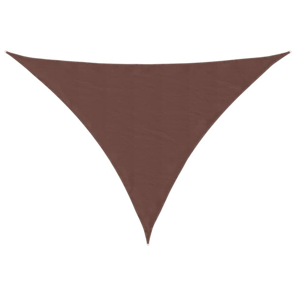 Sonnensegel Oxford-Gewebe Dreieckig 4x5x6,4 m Braun