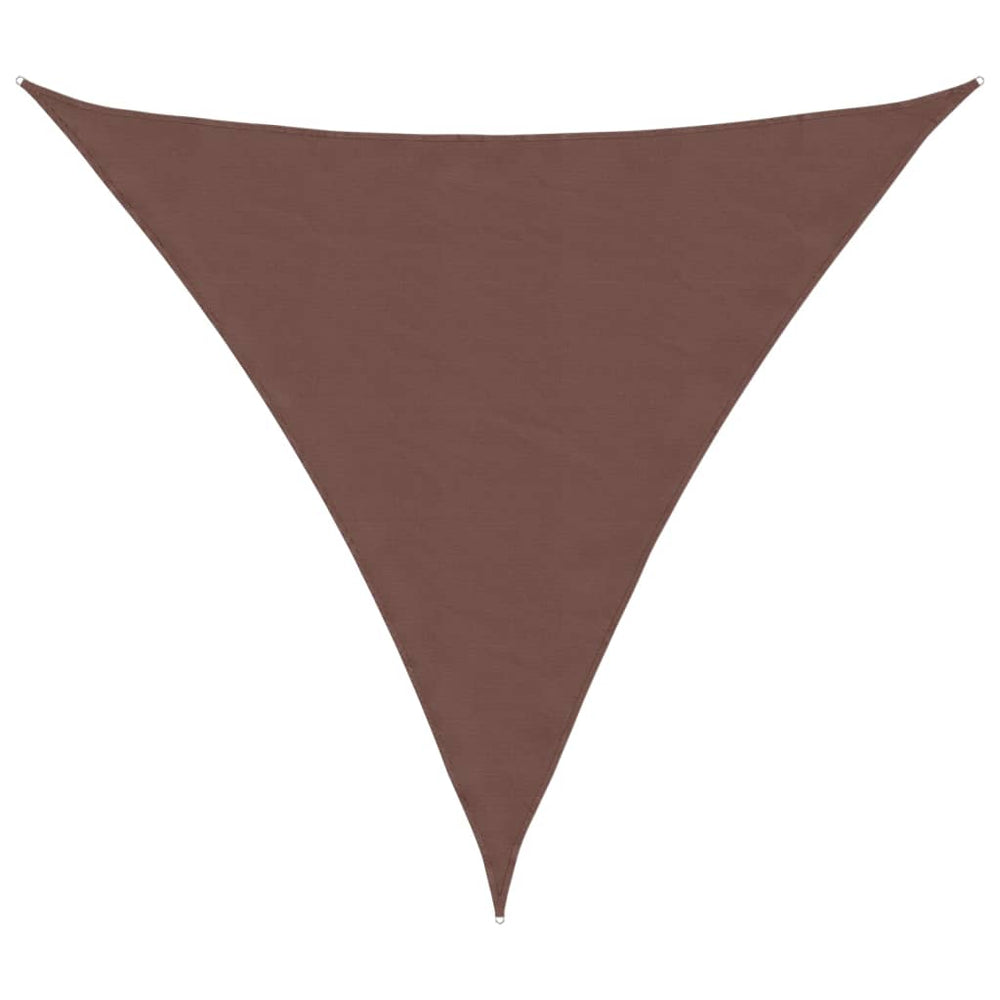 vidaXL Sun Shade Sail Oxford Fabric Triangular 6x6x6 m Brown