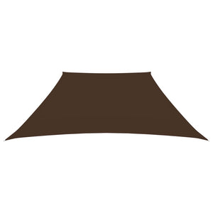 vidaXL Voile d'ombrage en tissu Oxford Trapézoïdal 2/4x3 m Marron