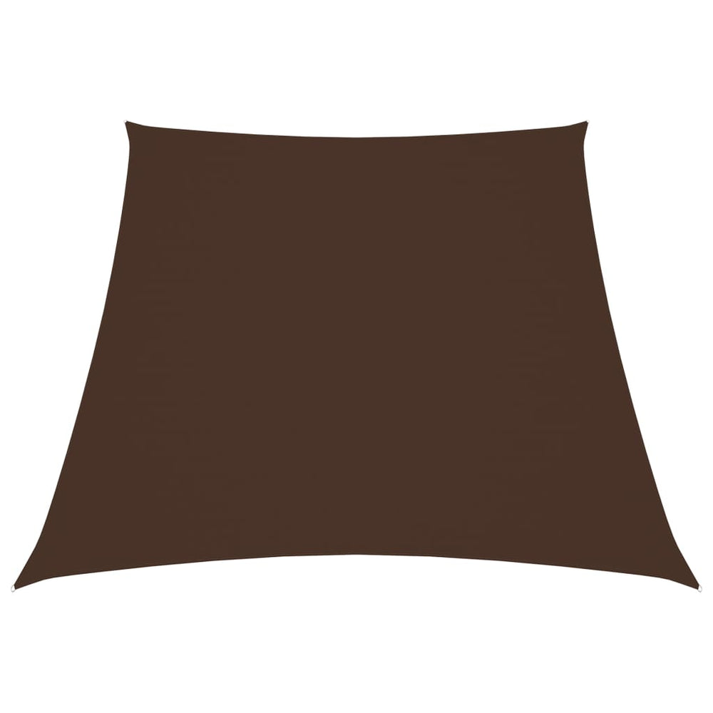 vidaXL Sun Shade Sail Oxford Fabric Trapezoidal 3/5x4 m Brown