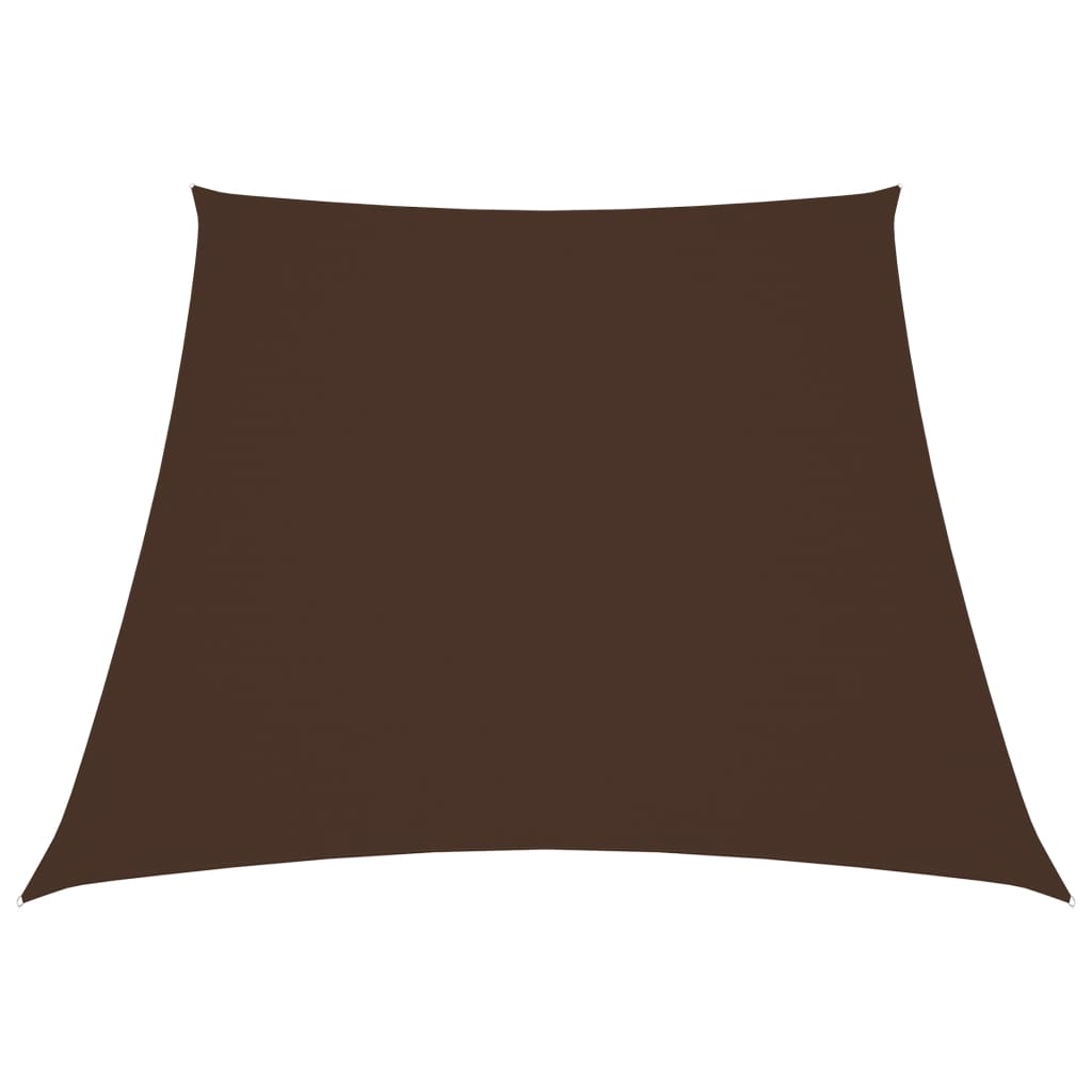 Sonnensegel Oxford-Gewebe Trapezförmig 3/5x4 m Braun