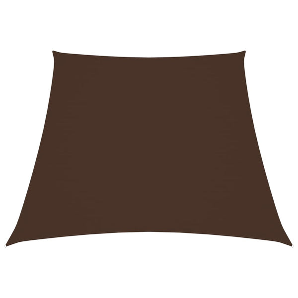 Sonnensegel Oxford-Gewebe Trapezförmig 3/5x4 m Braun