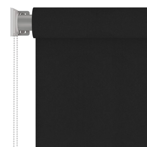 Außenrollo 100x140 cm Schwarz