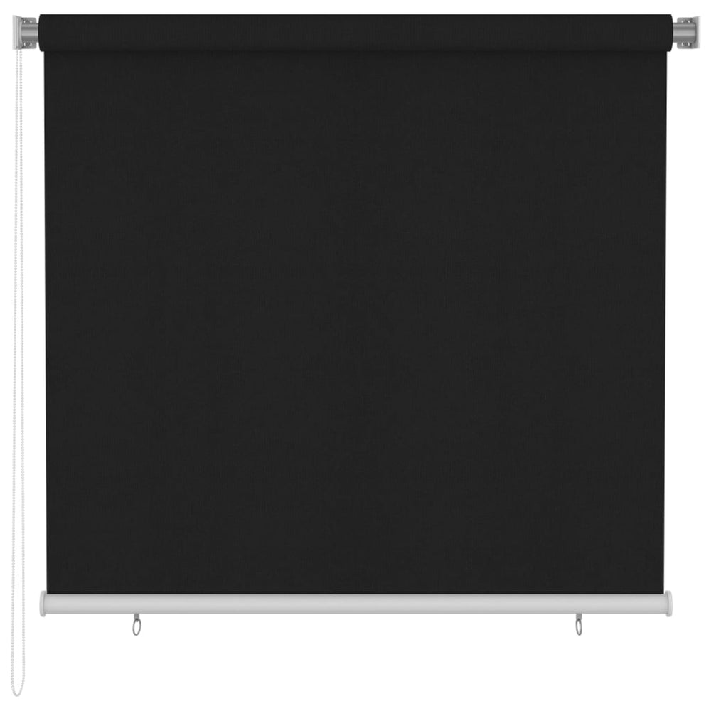 Außenrollo 160x140 cm Schwarz