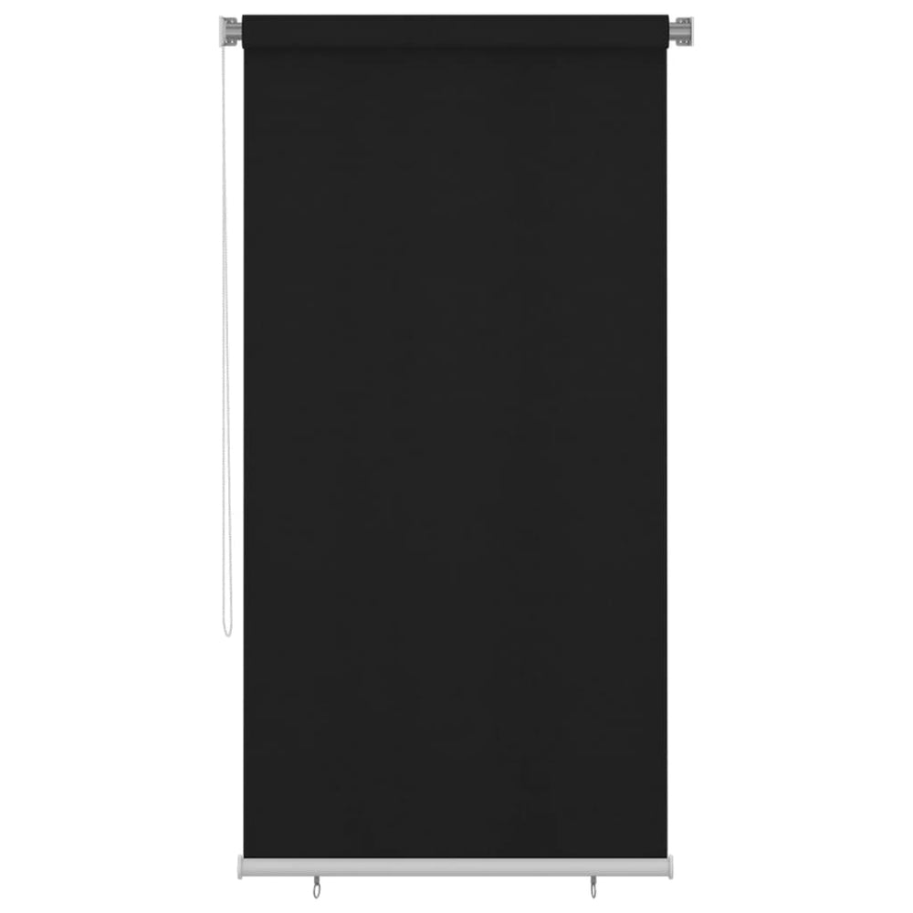 Außenrollo 120x230 cm Schwarz