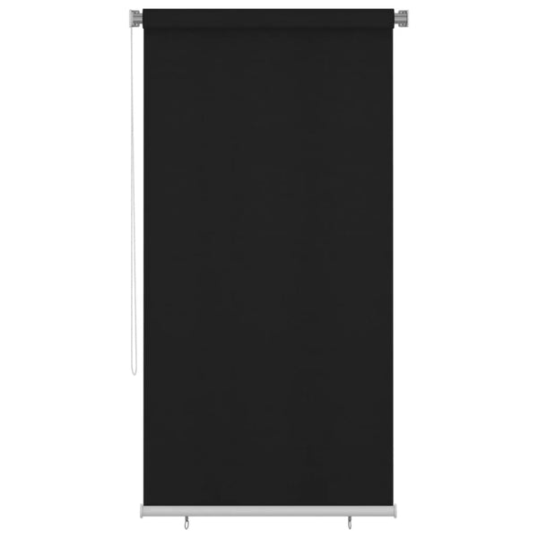 Außenrollo 120x230 cm Schwarz