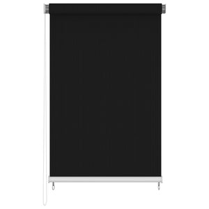 Außenrollo 140x230 cm Schwarz