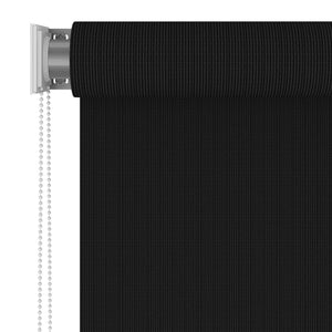 Außenrollo 160x230 cm Schwarz