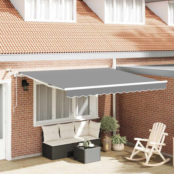 Markisenrahmen Weiß 3 x 2,5 m Aluminium