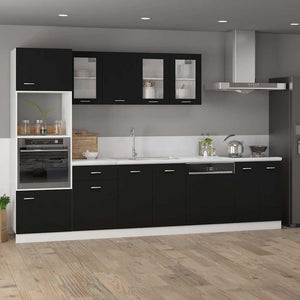 Schwarzer Unterschrank Lyon 60 cm