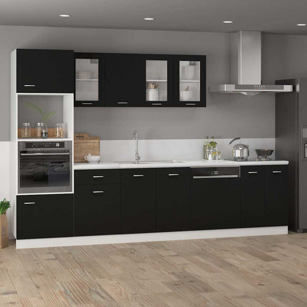 Schwarzer Unterschrank Lyon 60 cm