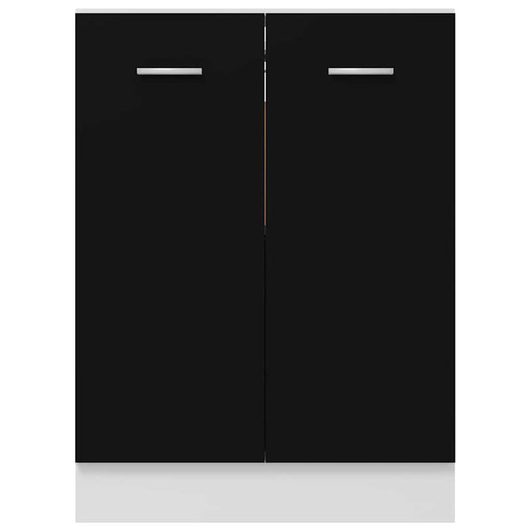 Schwarzer Unterschrank Lyon 60 cm