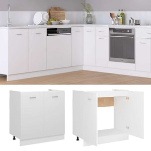 Spülenunterschrank Lyon Weiß 80 cm
