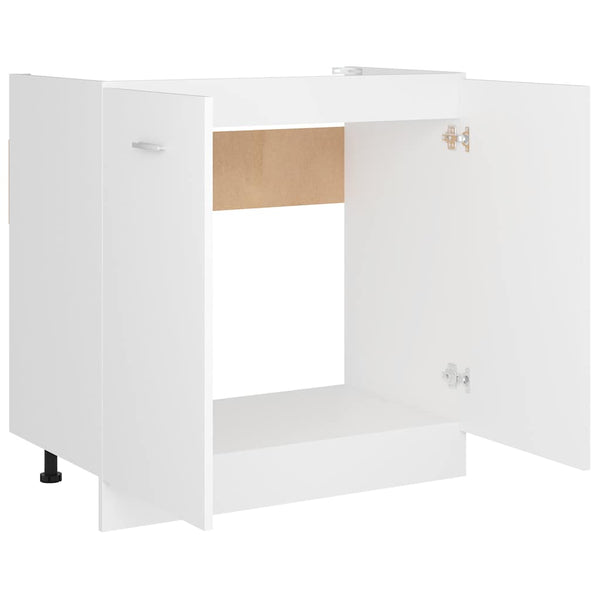 Spülenunterschrank Lyon Weiß 80 cm