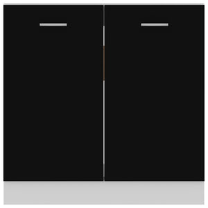 Spülenunterschrank Lyon Schwarz 80 cm