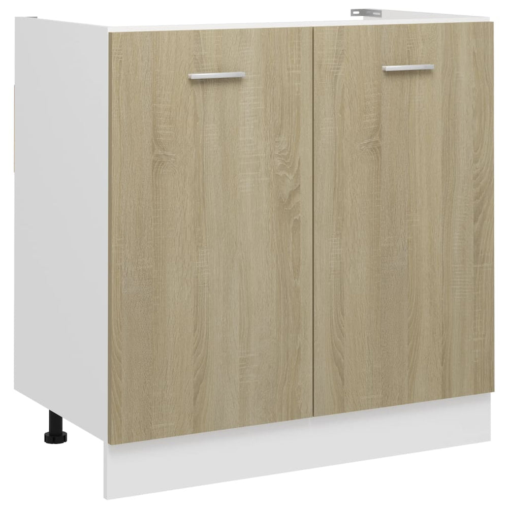Spülenunterschrank Sonoma-Eiche 80 cm