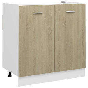 Spülenunterschrank Sonoma-Eiche 80 cm