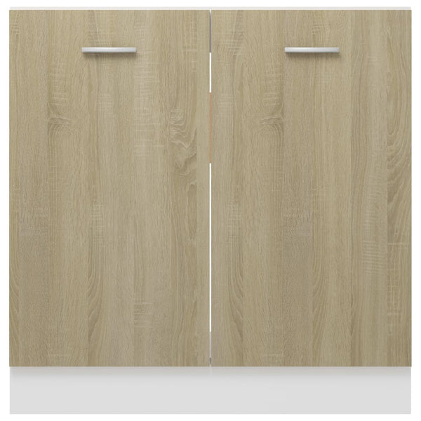 Spülenunterschrank Sonoma-Eiche 80 cm