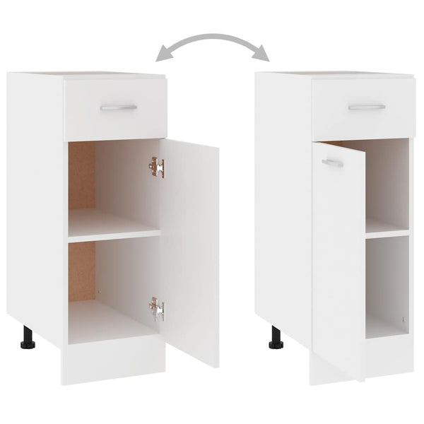 Weißer Schubladenschrank Lyon 30x46x81,5 cm