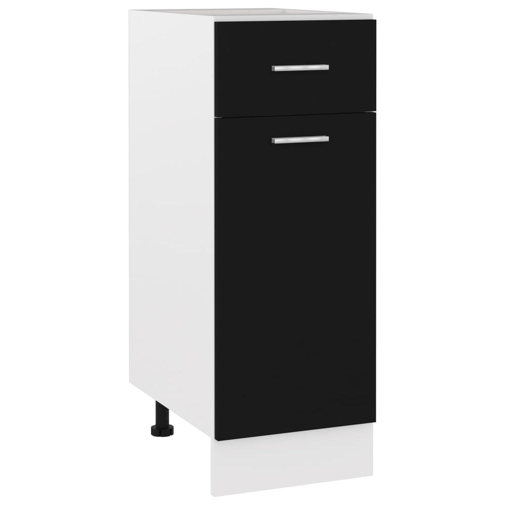 Schwarzer Schubladenschrank Lyon, 30x46x81,5 cm