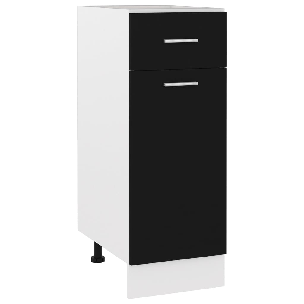 Schwarzer Schubladenschrank Lyon, 30x46x81,5 cm