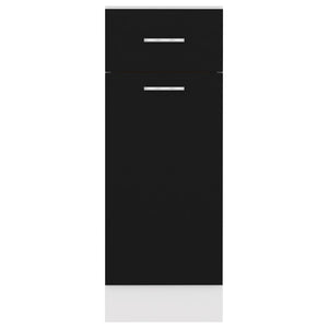 Schwarzer Schubladenschrank Lyon, 30x46x81,5 cm