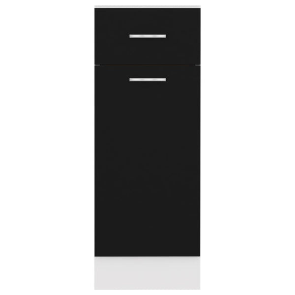 Schwarzer Schubladenschrank Lyon, 30x46x81,5 cm
