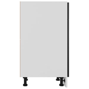 Schwarzer Schubladenschrank Lyon, 30x46x81,5 cm