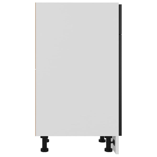 Schwarzer Schubladenschrank Lyon, 30x46x81,5 cm