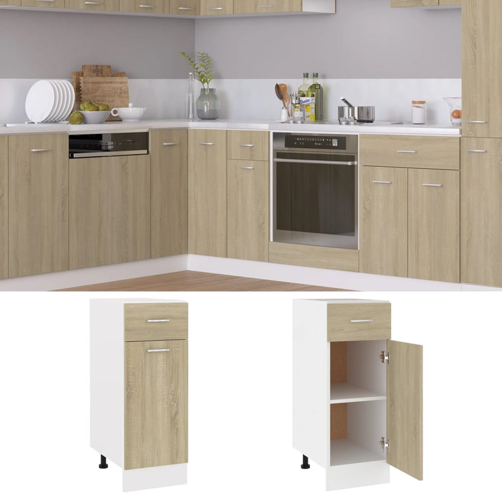 Lyon Schubunterschrank Sonoma-Eiche 30 cm