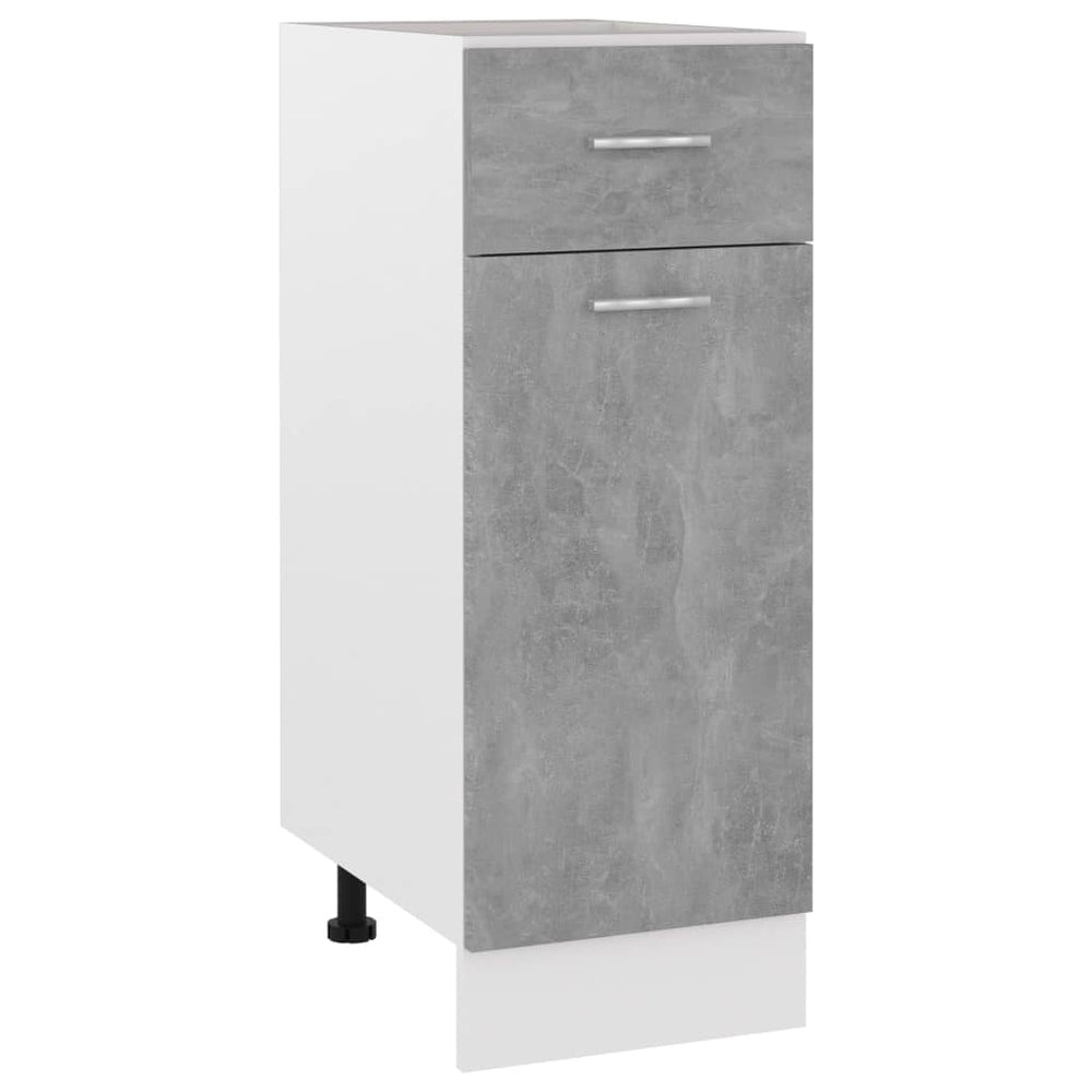 Lyon Schubunterschrank Betongrau 30x46x81,5 cm