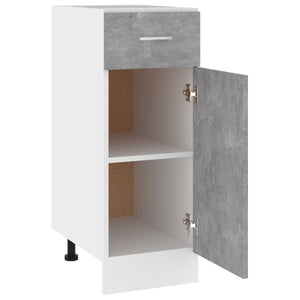 Lyon Schubunterschrank Betongrau 30x46x81,5 cm