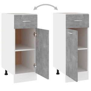 Lyon Schubunterschrank Betongrau 30x46x81,5 cm