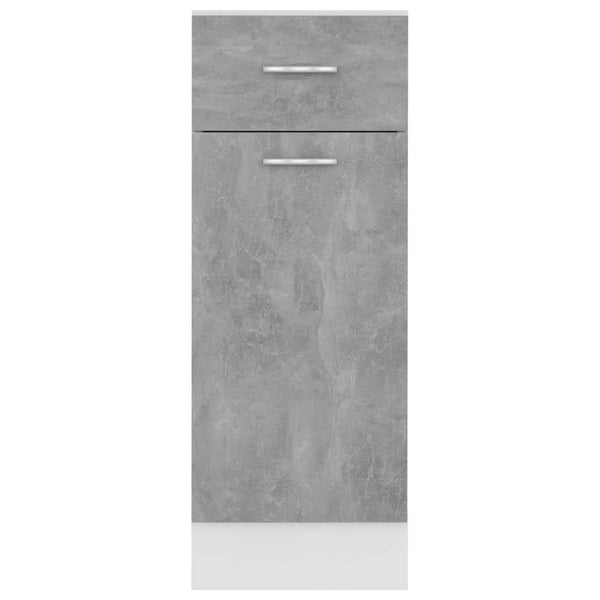 Lyon Schubunterschrank Betongrau 30x46x81,5 cm