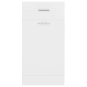 Küchen Schubladenschrank Lyon Weiß 40 cm