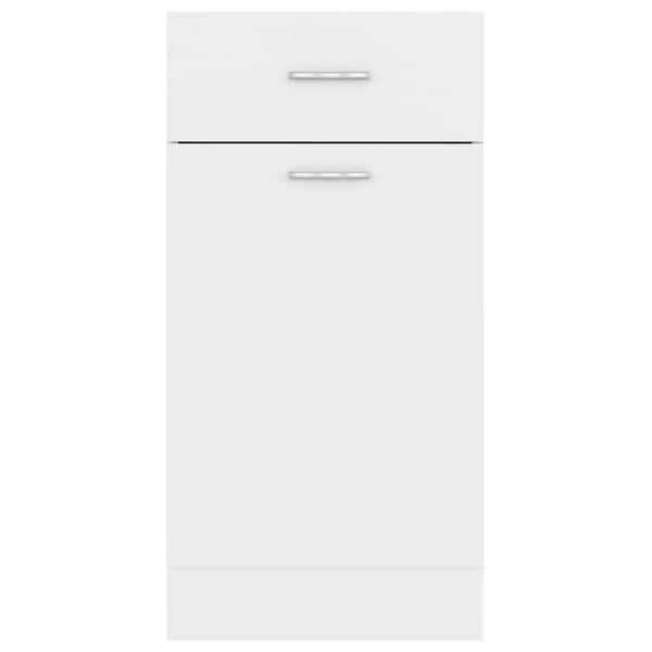 Küchen Schubladenschrank Lyon Weiß 40 cm