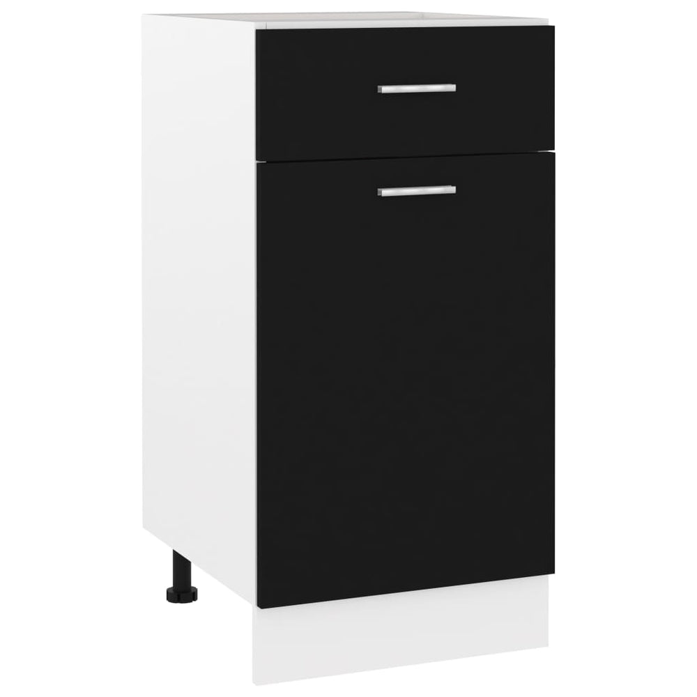 Schwarzer Schubladenschrank Lyon 40 cm