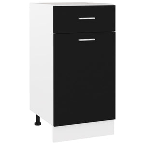 Schwarzer Schubladenschrank Lyon 40 cm