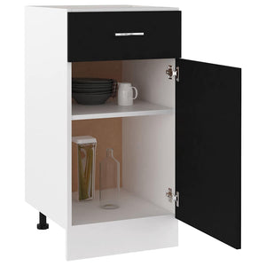 Schwarzer Schubladenschrank Lyon 40 cm