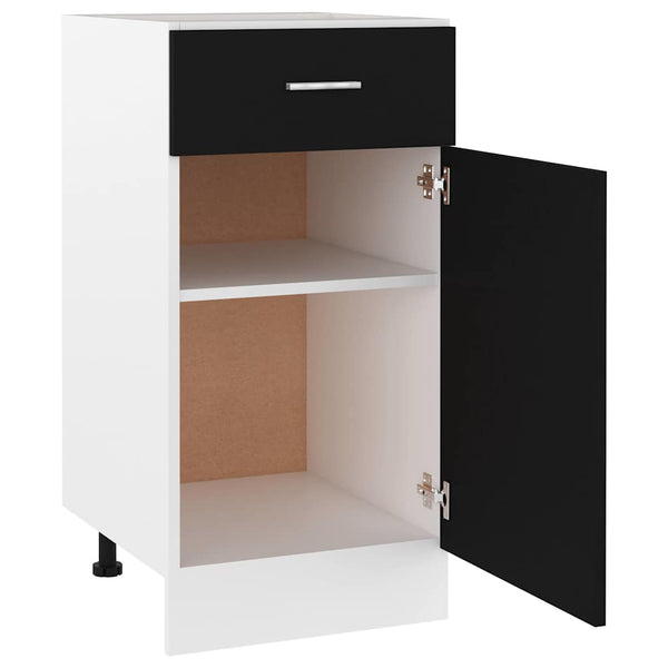 Schwarzer Schubladenschrank Lyon 40 cm
