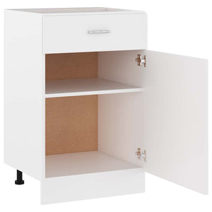 Küchen Schubladenschrank Lyon Weiß 50 cm