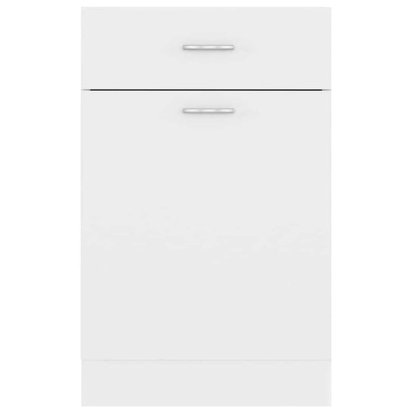 Küchen Schubladenschrank Lyon Weiß 50 cm