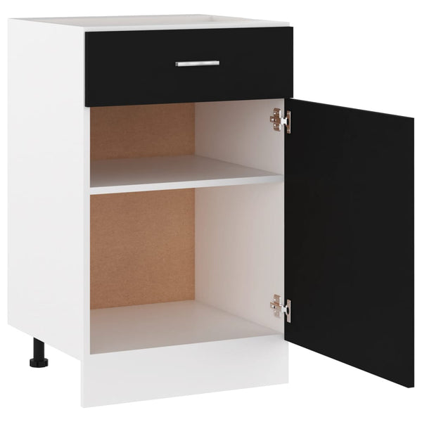 Schwarzer Schubladenschrank Lyon 50x46x81,5 cm