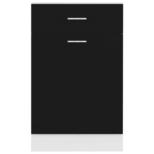 Schwarzer Schubladenschrank Lyon 50x46x81,5 cm