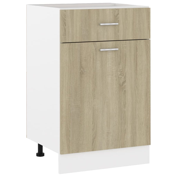 Sonoma-Eiche Schubunterschrank 50 cm