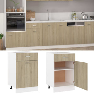 Sonoma-Eiche Schubunterschrank 50 cm
