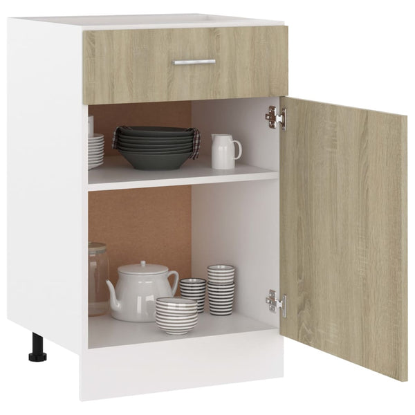 Sonoma-Eiche Schubunterschrank 50 cm